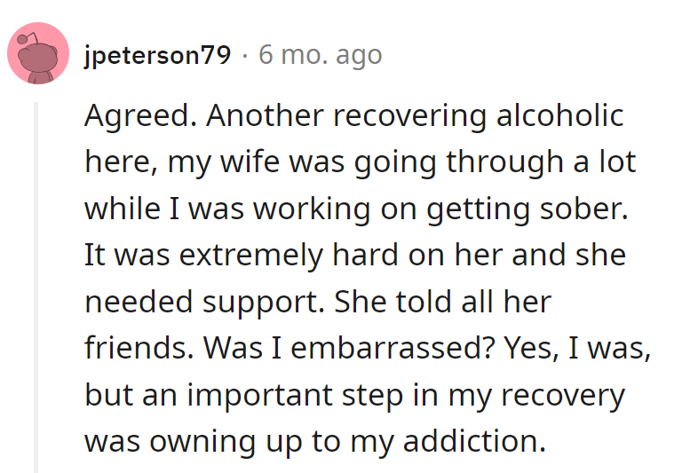 Owning up to your addiction—a crucial step to recovery.