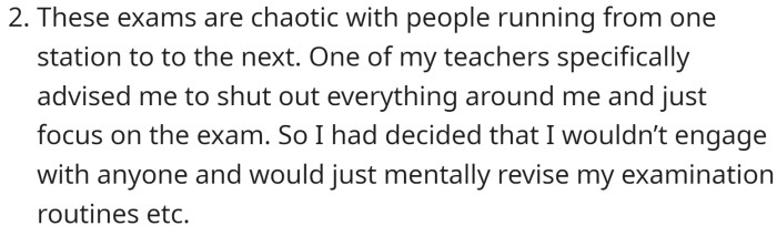 These exams are chaotic