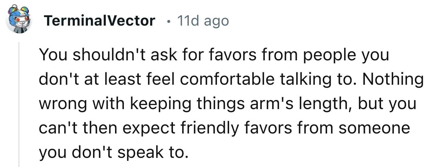 You Need To Be Comfortable With Someone To Ask Such Things