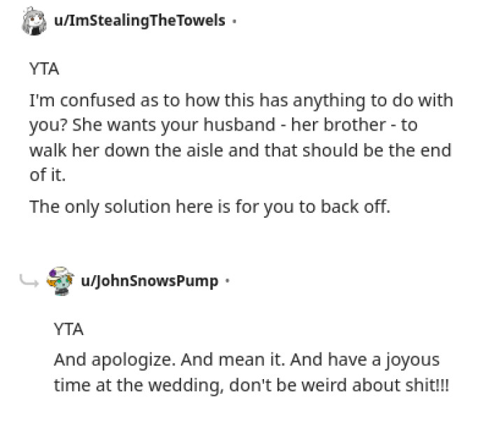 The OP Just Has to Back Off