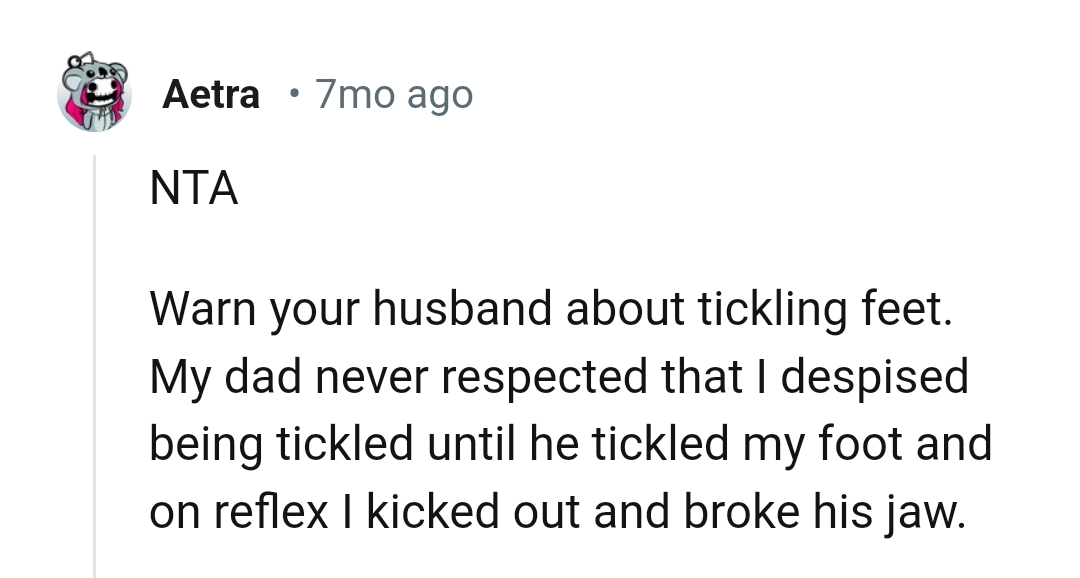 This Redditor's never respected the fact that they hated being tickled