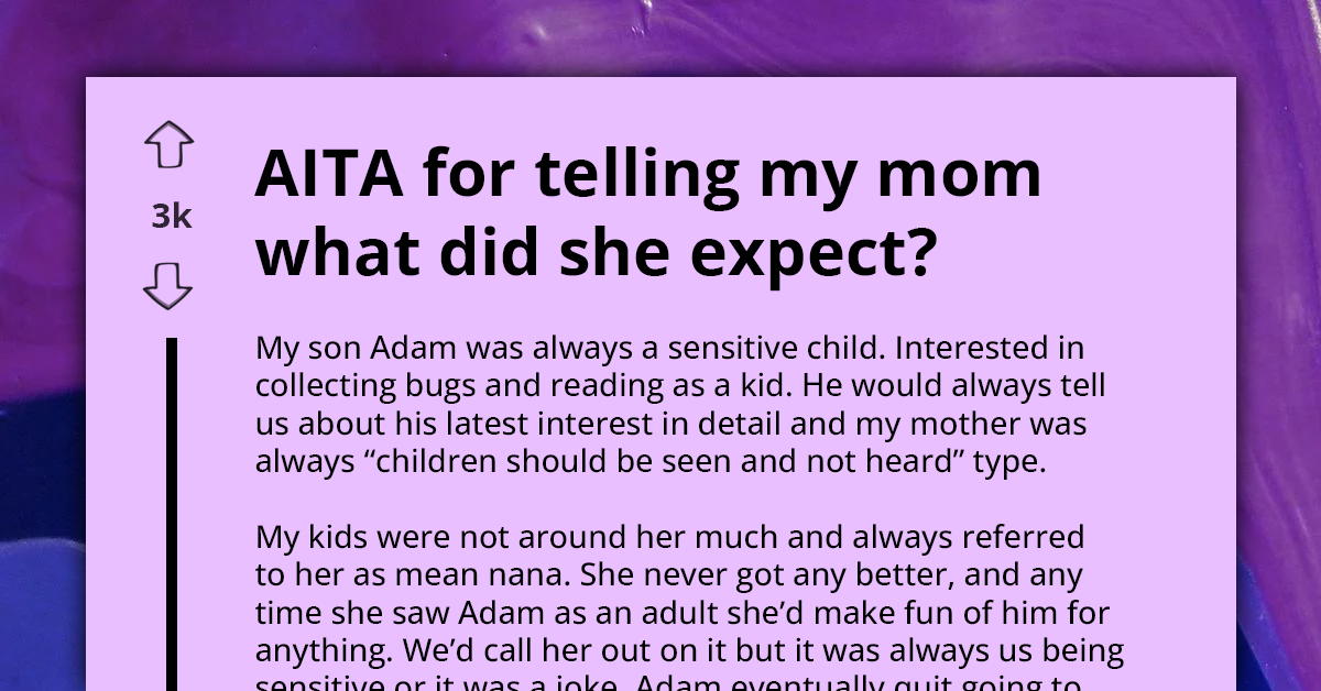 Woman Informs Her Mother Of Exclusion From Grandson's Wedding Due To Past Mistreatment