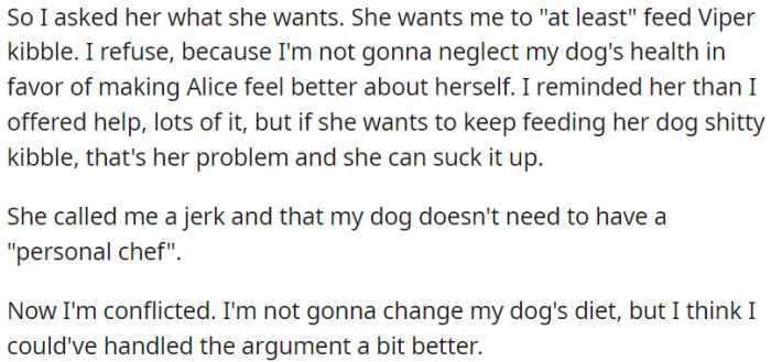 The argument escalated, and now OP feels conflicted about how he handled the situation.