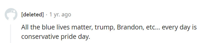 With all those themes, every day must feel like a conservative pride parade—just missing the confetti cannons and marching bands!