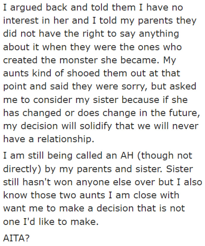 It's not these parents' place to make decisions for their son, with whom they don't have much communication.