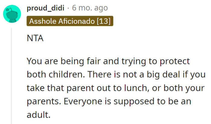 Definitely not the bad guy here. Balancing dino-drama deserves a standing ovation.