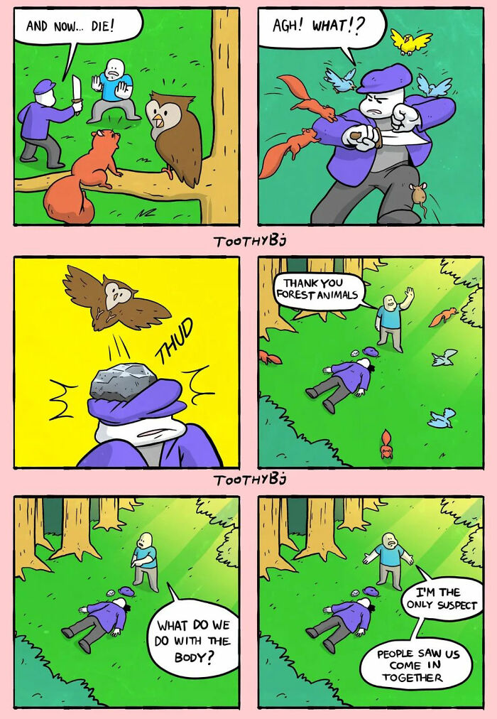 28. The forest animals are thanked