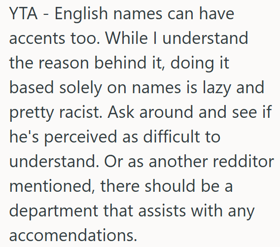Choosing professors by name can seem lazy and racist.