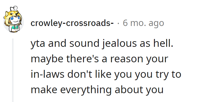 If in-laws aren't fans, blame it on the 'it's all about me' mindset.