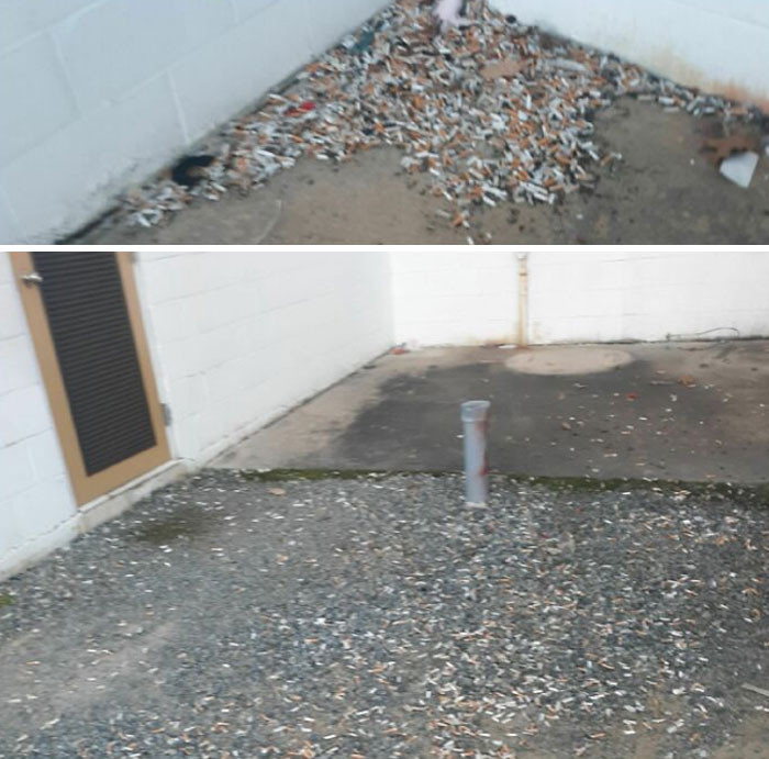 37. motivation from the previous post about discarded cigarette butts, I present to you my colleagues.