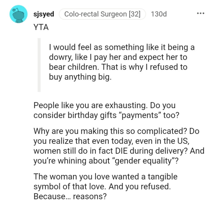 This Redditor finds people like the OP exhausting