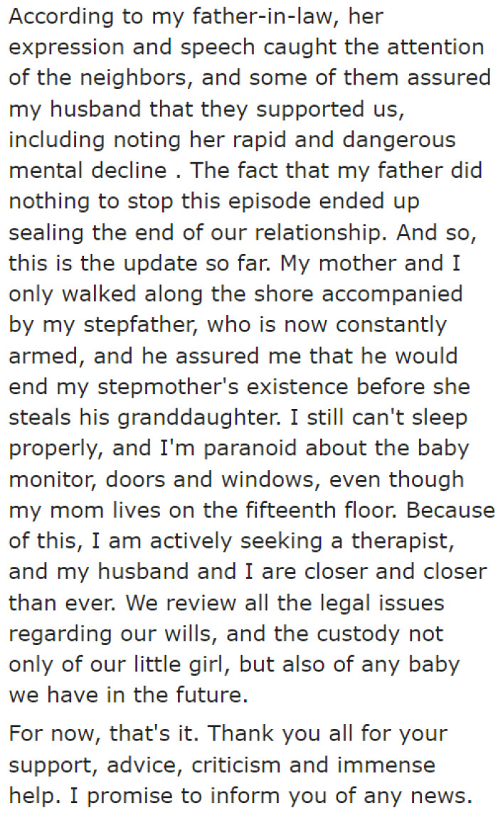 The community really helped the OP with a lot of things.