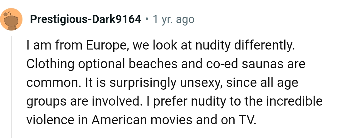 This Redditor Prefers Nudity to the Incredible Violence in Movies and on TV