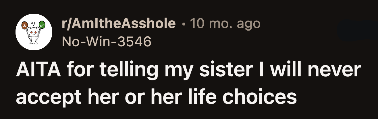 Her mom called a family meeting. She was upset with OP because she didn't defend her sister from those who judged her.