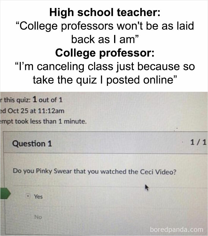 16. The quiz posted online