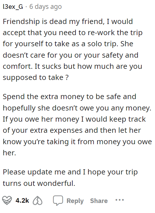 Some people think that the friendship is over or at least should be over after this.