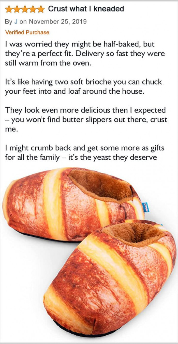 20. “Bread Slippers”