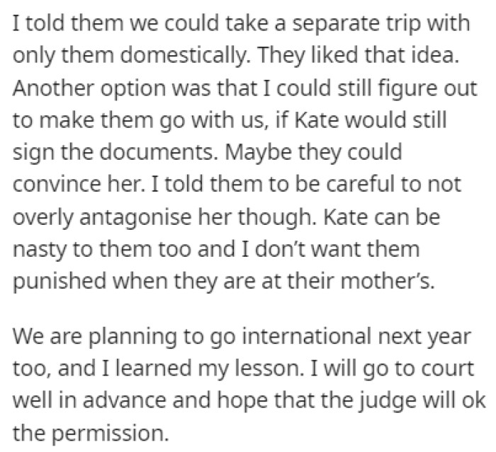 Mike and Abby are still sad about everything, so OP gave them a couple of alternatives