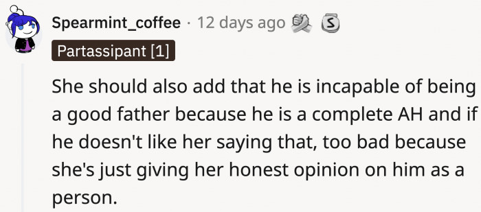 They pointed out that OP should've retaliated with a response similar to what her husband said