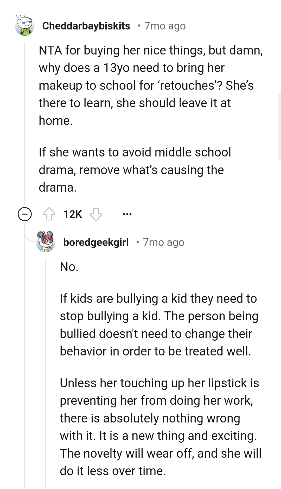 Remove what's causing the drama if you're having middle school drama