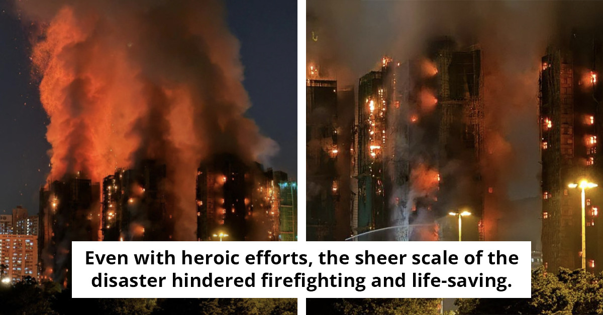 Tragedy Strikes: Over a Dozen Lives Lost in Hong Kong Fire, with More Still Trapped