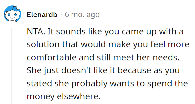 He's grocery shopping, she's window shopping. Budgets can be bland, not a shopping spree.