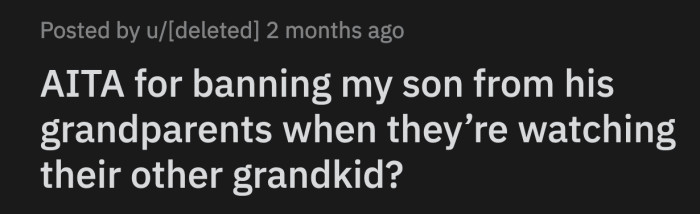 They also previously asked to keep her son's book because their granddaughter loved the stories so much