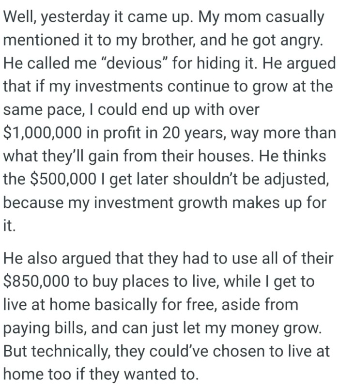 If OP's investments continue to grow at the same pace, he could end up with over $1,000,000