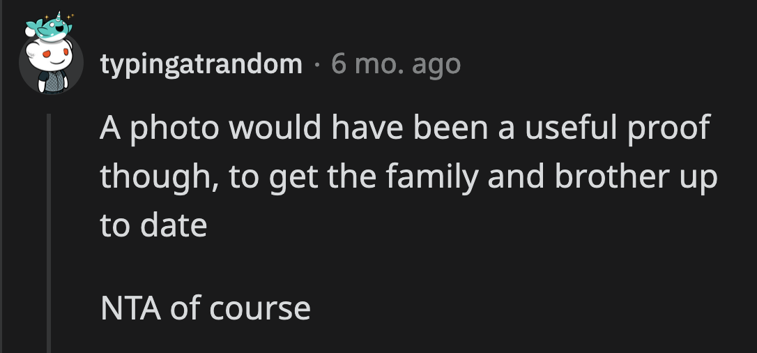It was a missed opportunity not to include Sarah in at least one of the bachelorette photos. That way, she couldn't deny why she upset the bride.