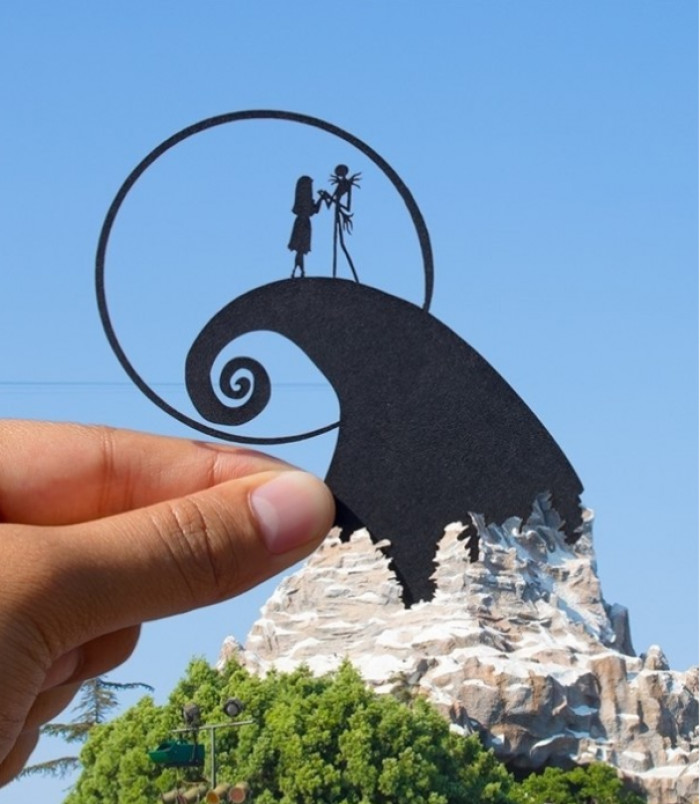 17. Transformed the Matterhorn into a scene from The Nightmare Before Christmas