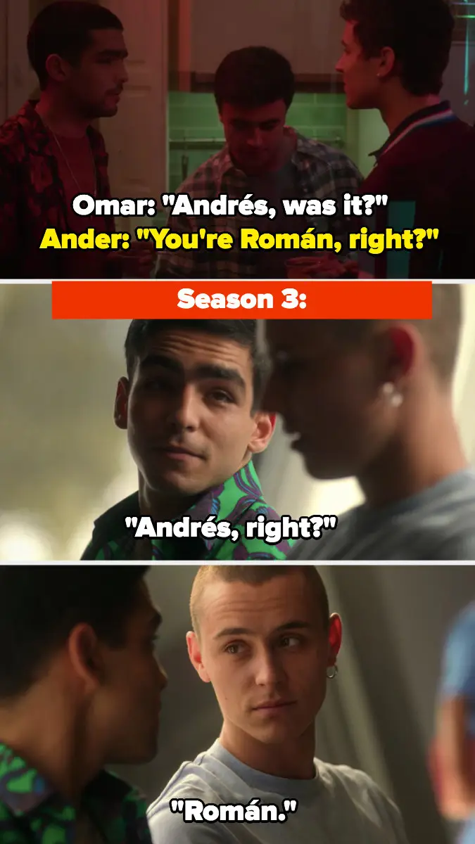 7. On Elite, when Omar and Ander called each other 