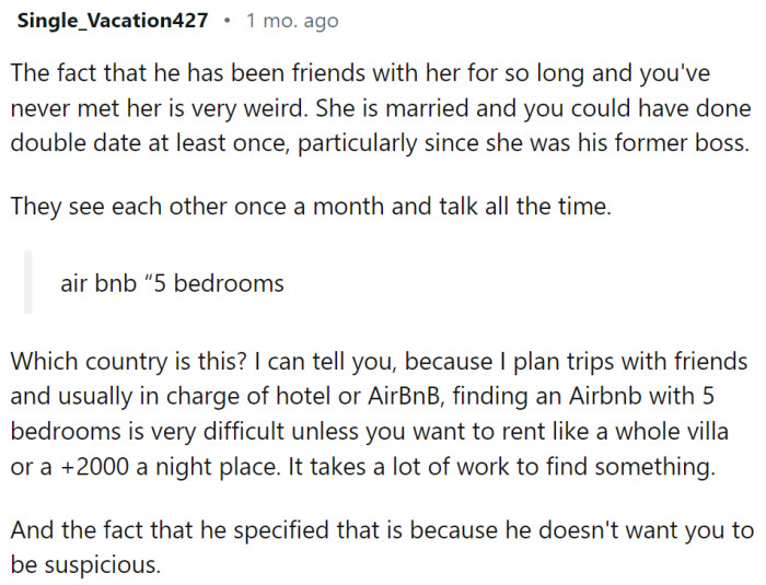 Friends for so long, and OP never met her?