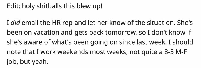 OP made an edit and clarified some things