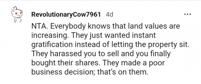 They just wanted instant gratification