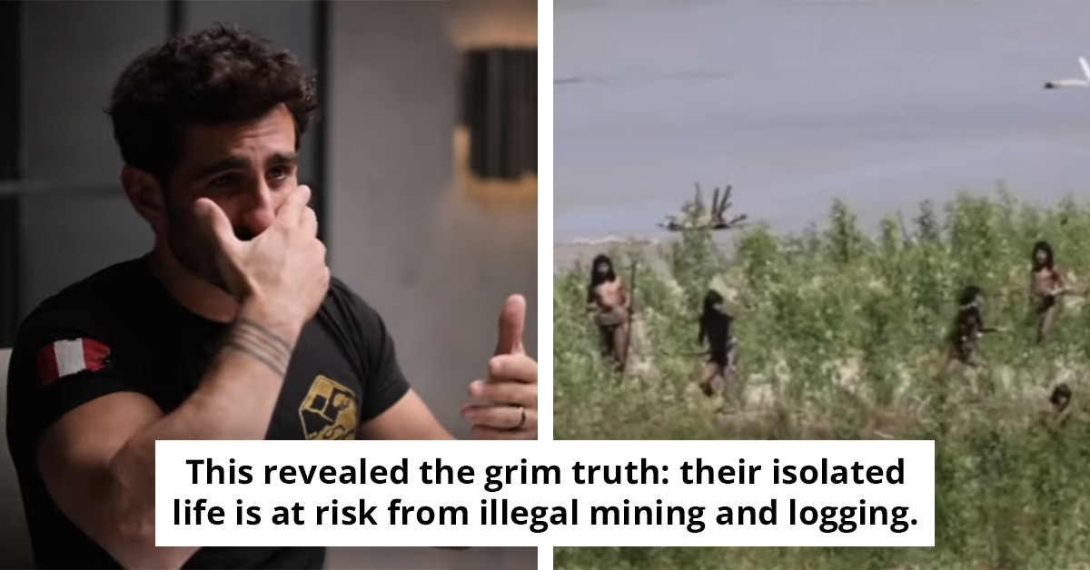 Explorer shares rare footage and reveals the poignant question an uncontacted tribe posed to him.