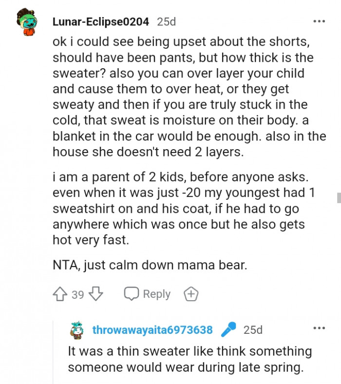 That sweat is moisture on her body