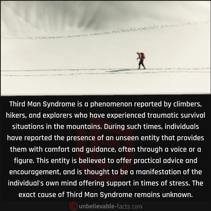 34. Third Man Syndrome