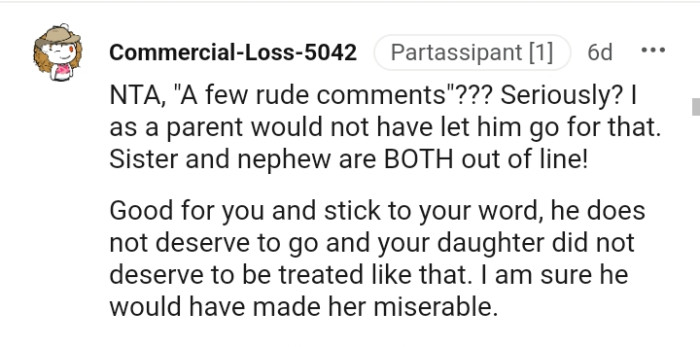 Good for the OP, and he should stick to his words