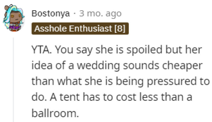 Doesn't sound that spoiled