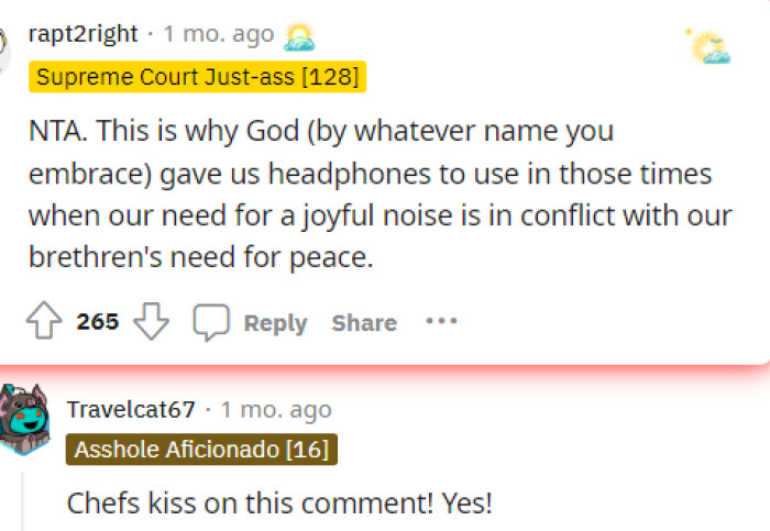 People quickly came to the comments to let OP know that they are NTA and that the roommate needs to respect her boundaries and needs.