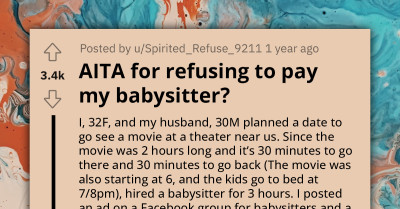Redditor Refuses to Pay High-Priced Babysitter as She Didn't Do Anything from the Simple Task List, Gets Slammed on Facebook Groups