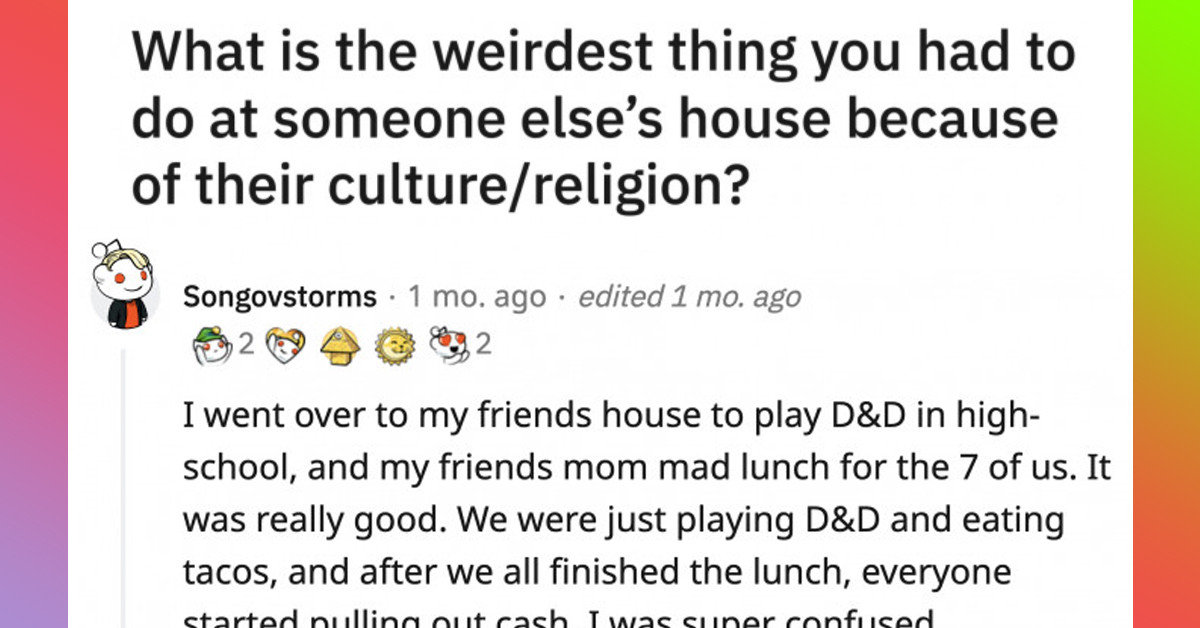 The Viral Reddit Thread Where #SwedenGate Started Has Other Interesting Stories About Unfamiliar Customs People Had to Observe When Visiting Another Family