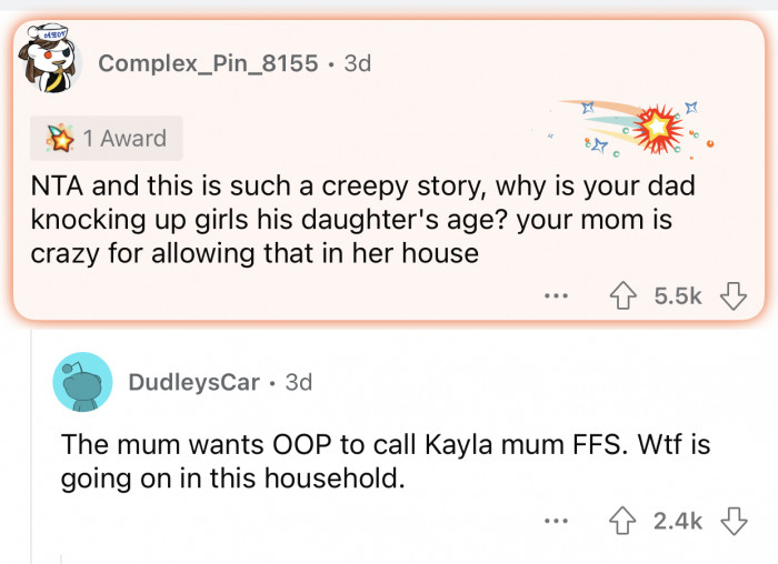 OP's household is completely out of the ordinary.