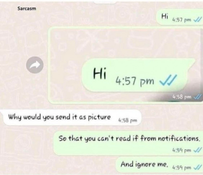 3. You can tell he's used to being ignored.