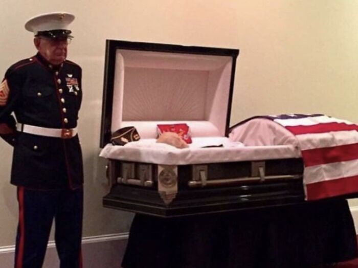 12. An 83-year-old retired Marine kept the promise he made to his friend while in a bunker in Vietnam and stood guard one last time.