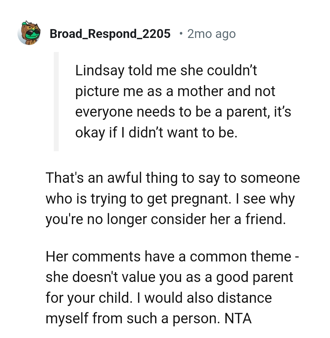 Her comments have a common theme