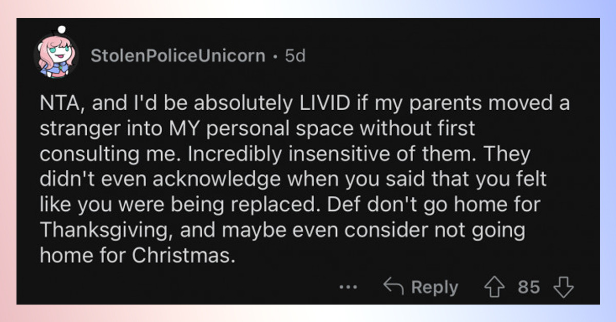 Redditor Cancels Trip Back Home After His Parents "Replaced" Him With A Foreign Exchange Student