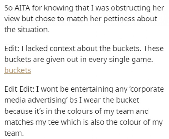 OP Provided a Few Edits to the Story, Further Explaining the Circumstances