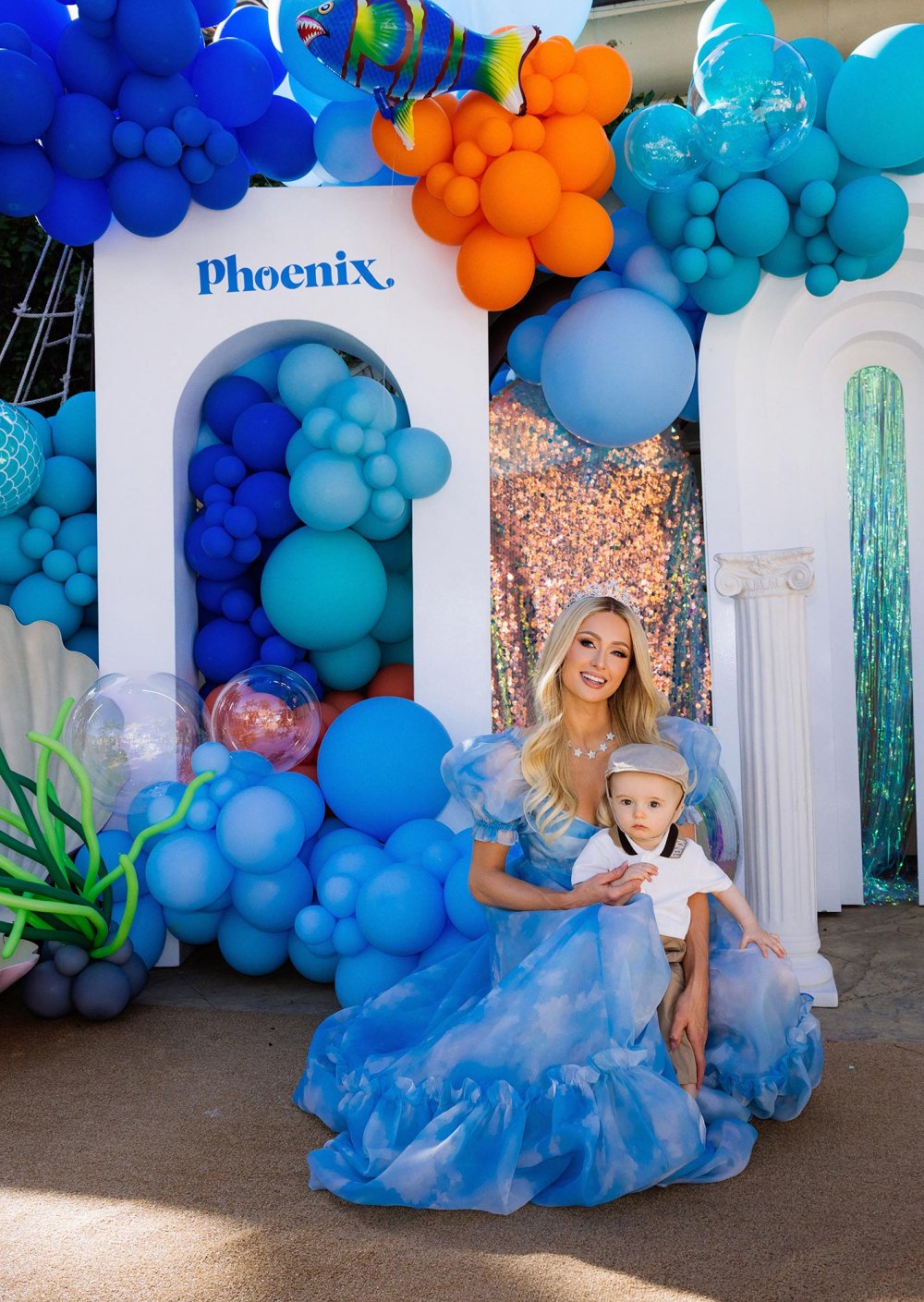 Phoenix's guests were welcomed by an elaborate balloon display.