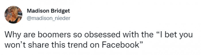 14. Participating in weird Facebook chain posts